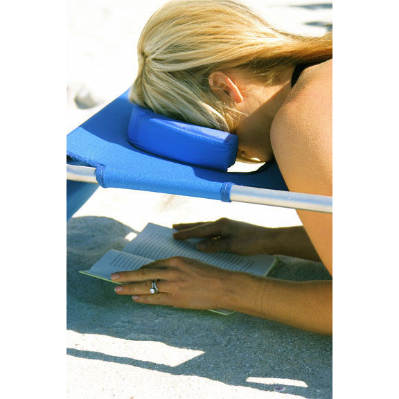 Tanning lounger Beach hire aBlue tanning lounger for beach hire at Sydney beaches Coogee, Clovelly, and  Bondi, Maroubra